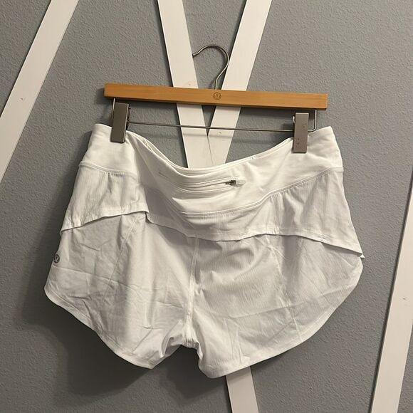 Lululemon Speed Up Short 2.5" White size 12 NWT shorts